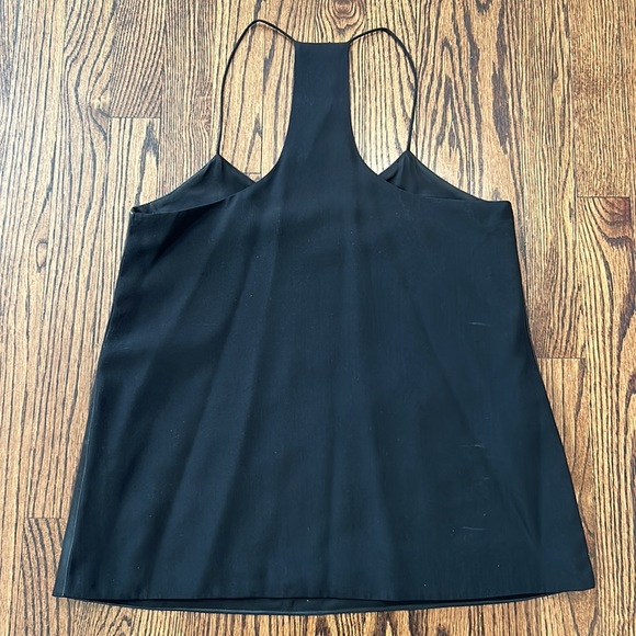 Tibi Leather & Silk Tank - Picture 2 of 4